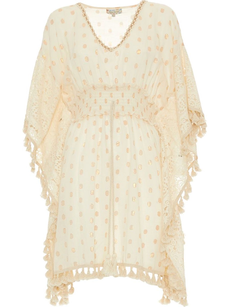 S24C209 - Caftano corto Jade Plant Baba Design - Gipsy Fashion Wear