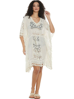 S24C211 - Caftano Blossom Orchid Baba Design - Gipsy Fashion Wear