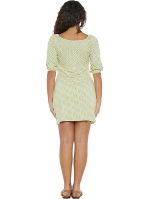 S24D09 - Vestito corto Heliconia Sky Baba Design - Gipsy Fashion Wear