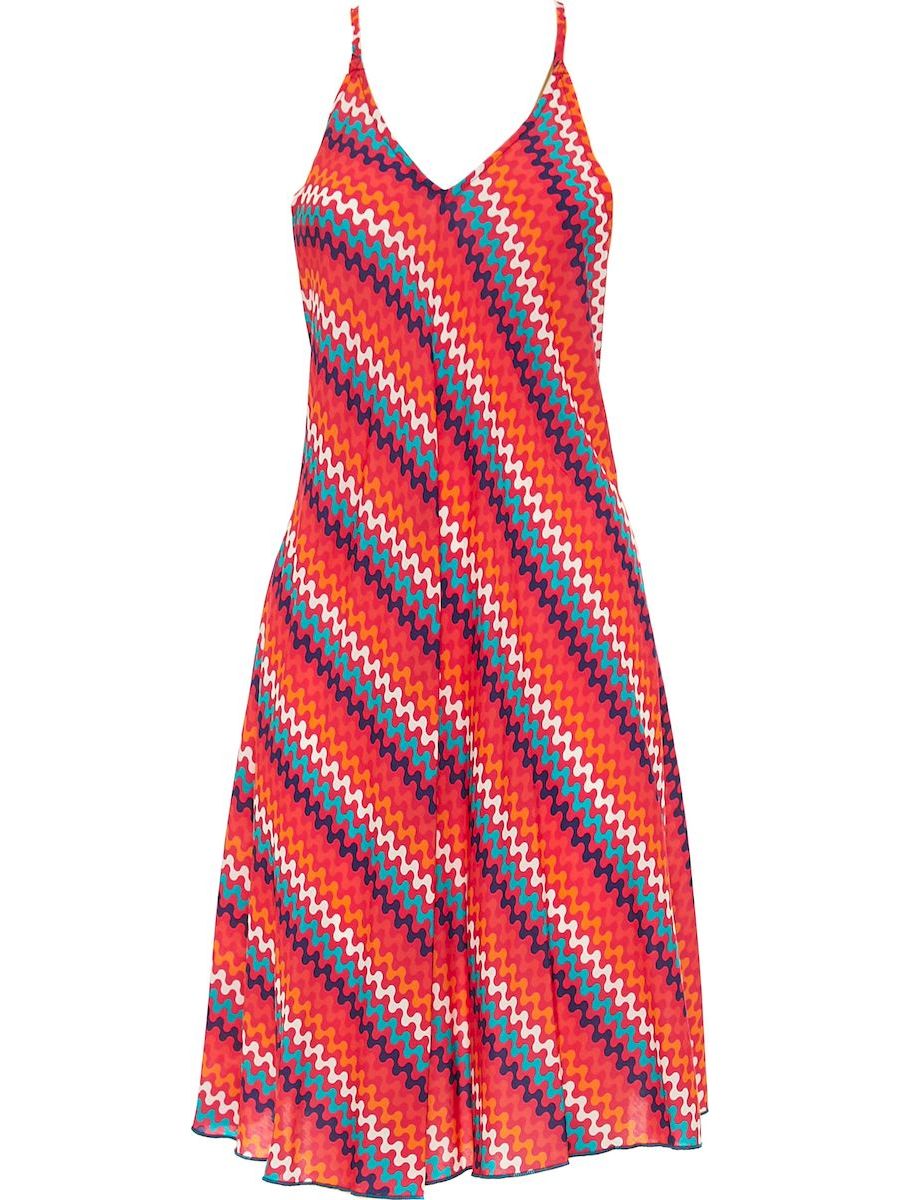 S24D18 - Vestito corto Flowering Calathea Baba Design - Gipsy Fashion Wear