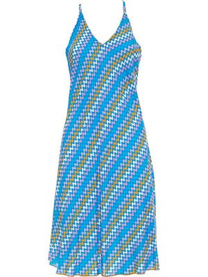 S24D18 - Vestito corto Flowering Calathea Baba Design - Gipsy Fashion Wear