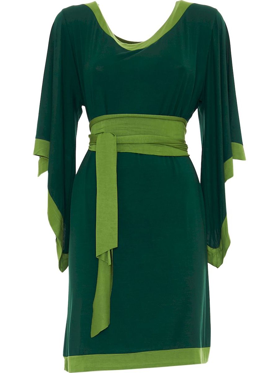 S24D22 - Vestito tinta unita Camellia Sunrise Baba Design - Gipsy Fashion Wear