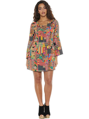 S24D29 - Vestito corto Hoya Seaside Baba Design - Gipsy Fashion Wear