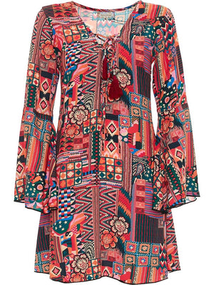 S24D29 - Vestito corto Hoya Seaside Baba Design - Gipsy Fashion Wear