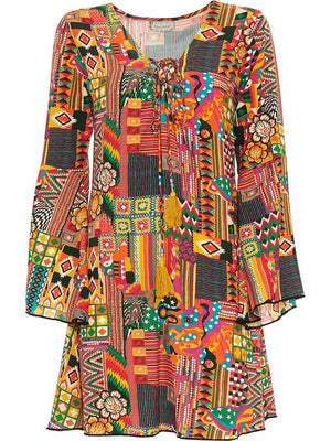 S24D29 - Vestito corto Hoya Seaside Baba Design - Gipsy Fashion Wear