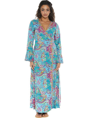 S24D310 - Vestito lungo Pachira Acquatica Baba Design - Gipsy Fashion Wear