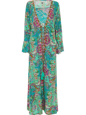 S24D310 - Vestito lungo Pachira Acquatica Baba Design - Gipsy Fashion Wear