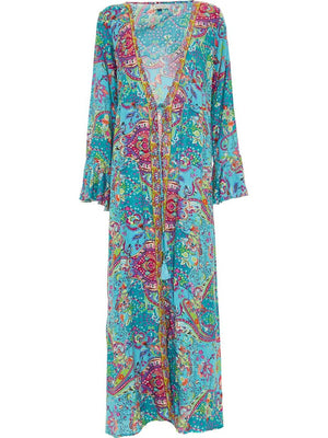 S24D310 - Vestito lungo Pachira Acquatica Baba Design - Gipsy Fashion Wear