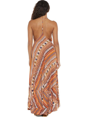 S24D311 - Vestito lungo Ficus Sunshine Baba Design - Gipsy Fashion Wear