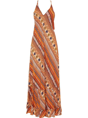 S24D311 - Vestito lungo Ficus Sunshine Baba Design - Gipsy Fashion Wear