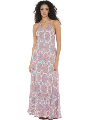 S24D49 - Vestito lungo Floating Lotus Baba Design - Gipsy Fashion Wear