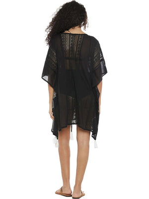 S24D500 - Caftano corto Jacaranda Sand Baba Design - Gipsy Fashion Wear