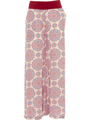 S24HBP02 - Pantalone largo Floating Lotus Happy Baba di Baba Design - Gipsy Fashion Wear