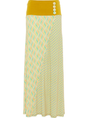 S24HBSK03 - Gonna lunga Heliconia Sky Happy Baba di Baba Design - Gipsy Fashion Wear