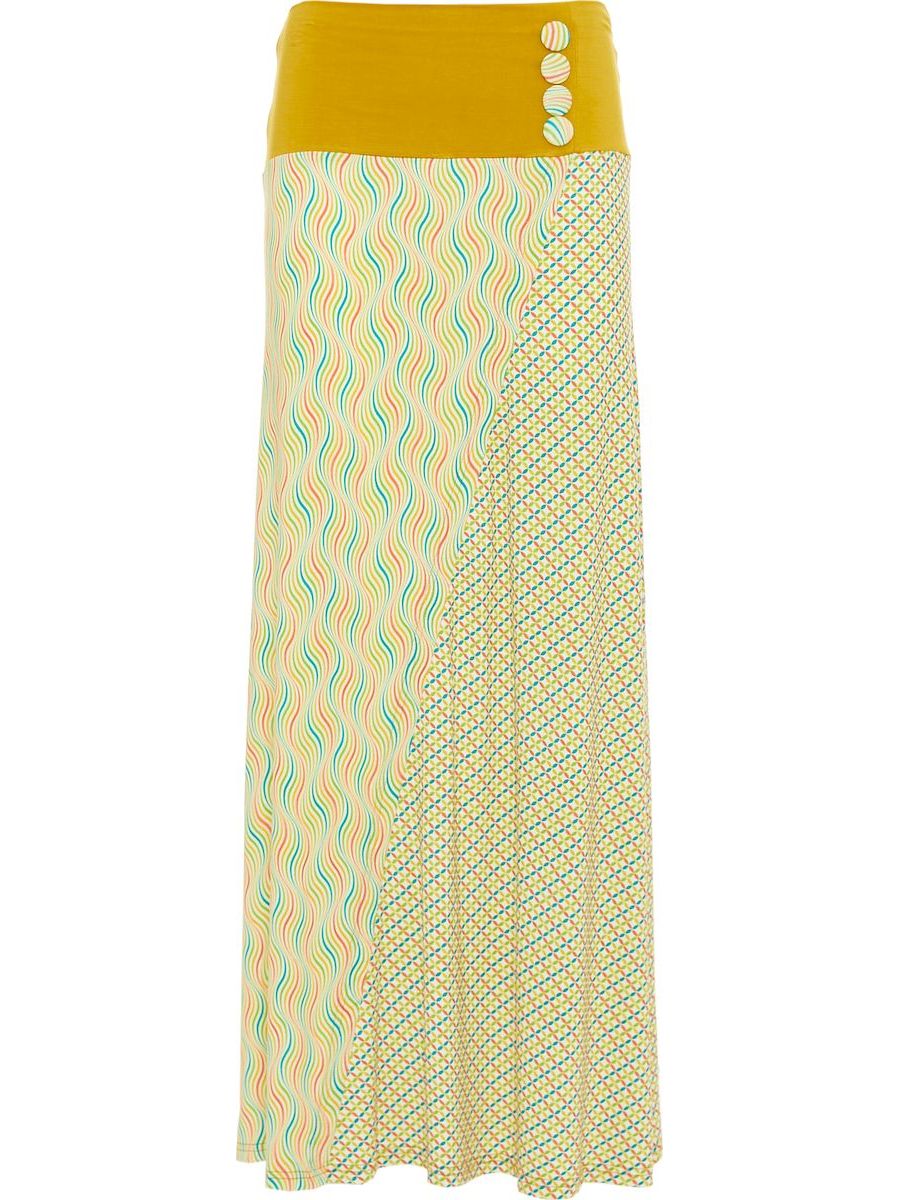 S24HBSK03 - Gonna lunga Heliconia Sky Happy Baba di Baba Design - Gipsy Fashion Wear