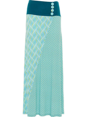 S24HBSK03 - Gonna lunga Heliconia Sky Happy Baba di Baba Design - Gipsy Fashion Wear