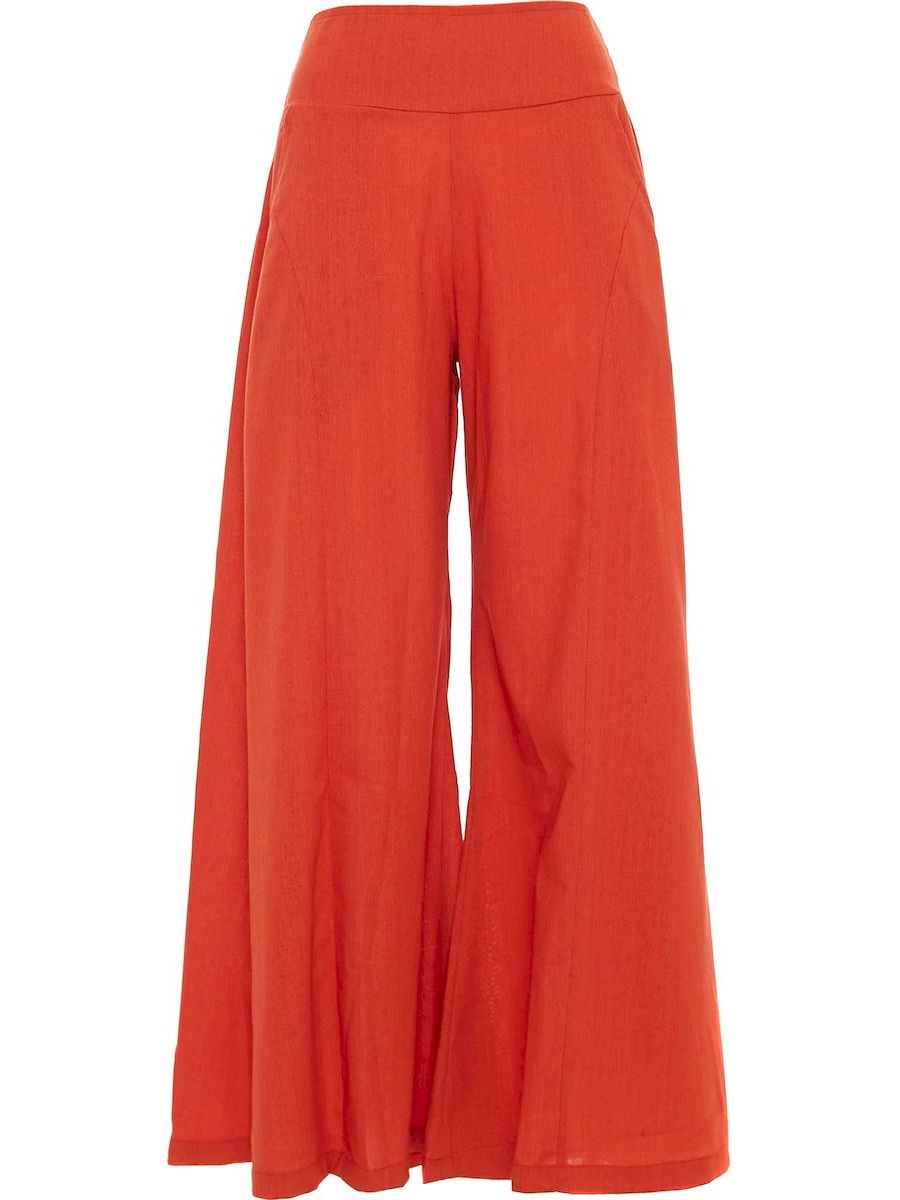 S24P03 - Pantalone tinta unita Flowering Calathea Baba Design - Gipsy Fashion Wear