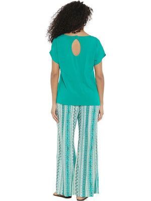 S24P300 - Pantalone palazzo Begonia Spring Baba Design - Gipsy Fashion Wear