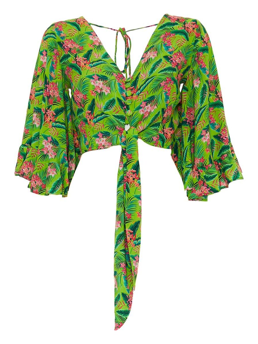 S24T23 - Camicia annodata Exotic Kenzia Baba Design - Gipsy Fashion Wear