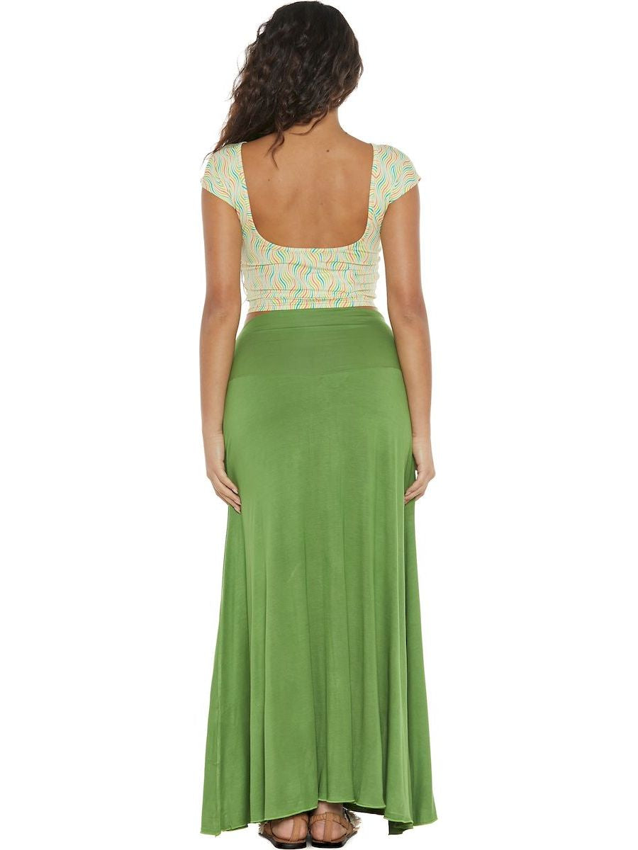 S24T24 - Heliconia Sky Baba Design crop top