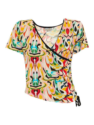 S24T26 - Maglia incrociata Sunny Psychotria Baba Design - Gipsy Fashion Wear