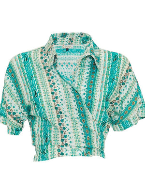 S24T300 - Camicia corta Begonia Spring Baba Design - Gipsy Fashion Wear