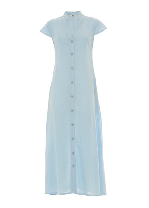 S25D106 - Vestito lungo Linen Lux di Baba Design - Gipsy Fashion Wear