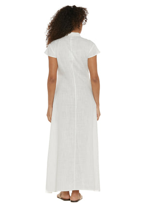 S25D106 - Vestito lungo Linen Lux di Baba Design - Gipsy Fashion Wear