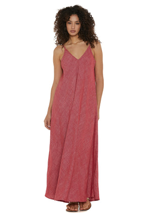 S25D110 - Vestito lungo Crinkle Sunbeam di Baba Design - Gipsy Fashion Wear