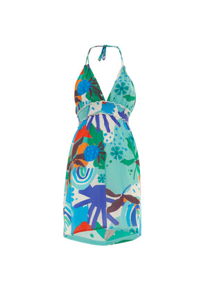 S25D20 - Vestito corto Sun Palette di Baba Design - Gipsy Fashion Wear