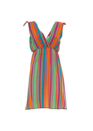 S25D23 - Vestito corto Underwater Stripes di Baba Design - Gipsy Fashion Wear