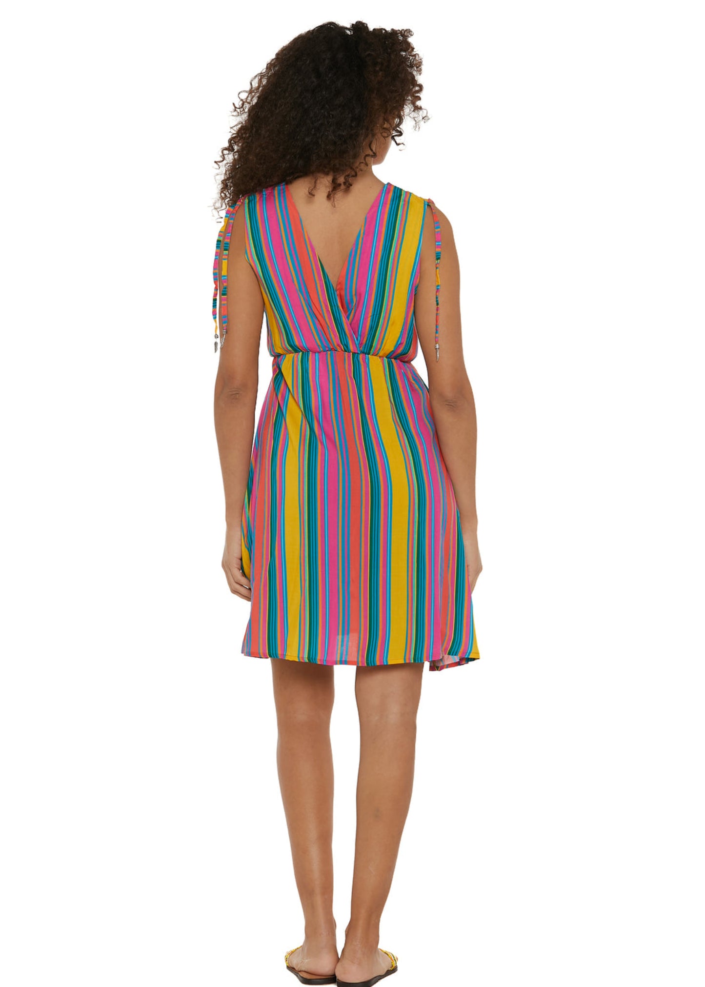 S25D23 - Vestito corto Underwater Stripes di Baba Design