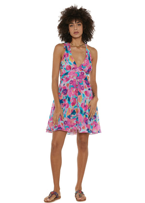 S25D314 - Vestito svasato Sea Bloom di Baba Design - Gipsy Fashion Wear