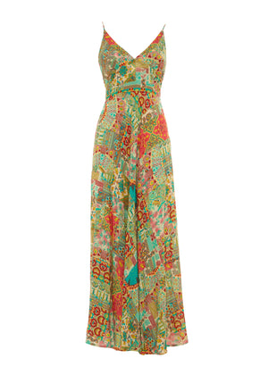 S25D317 - Vestito lungo Sunset Sail di Baba Design - Gipsy Fashion Wear