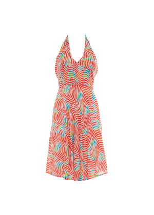 S25D324 - Vestito corto Ocean Waves di Baba Design - Gipsy Fashion Wear