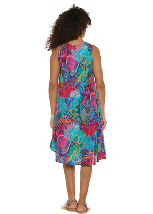 S25D326 - Vestito Azure Horizon di Baba Design - Gipsy Fashion Wear