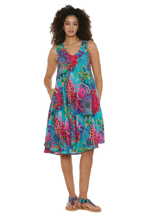 S25D326 - Vestito Azure Horizon di Baba Design - Gipsy Fashion Wear