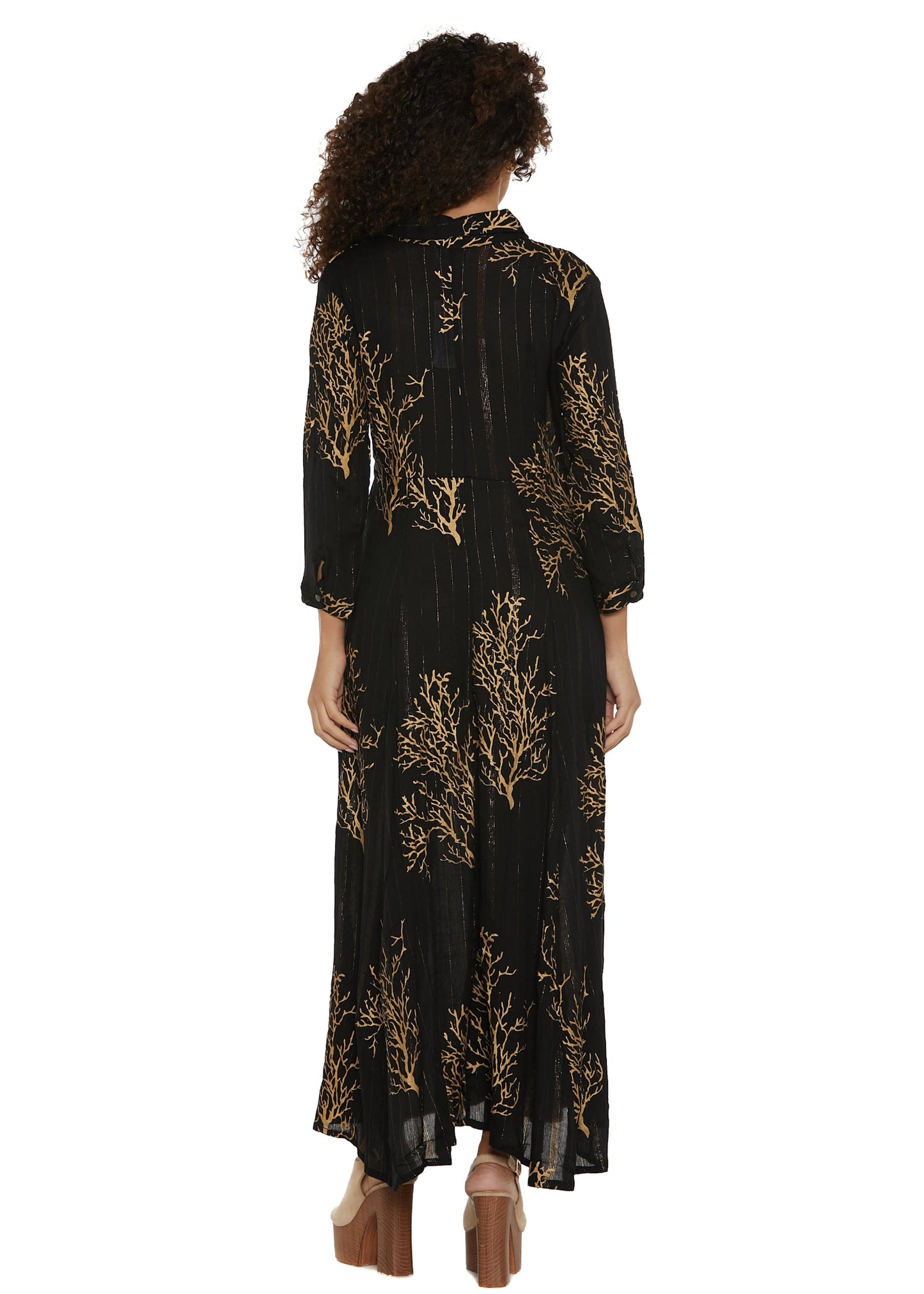 S25D413 - Seaweed Fever Maxi Dress by Baba Design