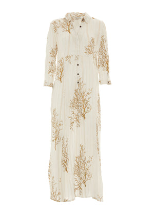 S25D413 - Vestito lungo Seaweed Fever di Baba Design - Gipsy Fashion Wear