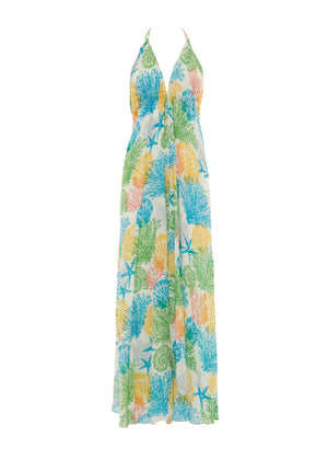 S25D417 - Vestito lungo Coral Reef di Baba Design - Gipsy Fashion Wear