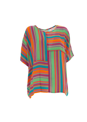 S25HBT01 - Maglia Underwater Stripes Happy Baba di Baba Design - Gipsy Fashion Wear