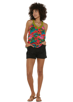 S25P05 - Pantaloncini Surf Bloom di Baba Design - Gipsy Fashion Wear