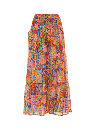 S25P310 - Pantalone Mosaic Marine di Baba Design - Gipsy Fashion Wear