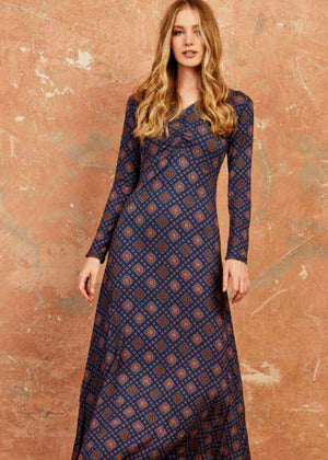 W23D46 - Vestito lungo Edimburgo Baba Design - Gipsy Fashion Wear