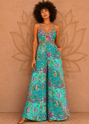 Jumpsuit taglio palazzo