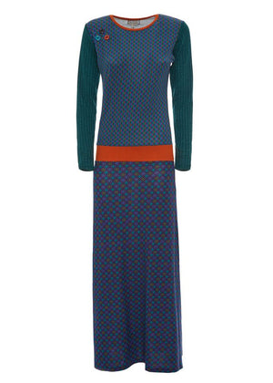 W23D04 - Vestito lungo Budapest Baba Design - Gipsy Fashion Wear