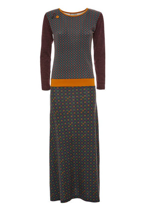 W23D04 - Vestito lungo Budapest Baba Design - Gipsy Fashion Wear