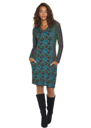 W23D34 - Vestito con tasche Londra Baba Design - Gipsy Fashion Wear