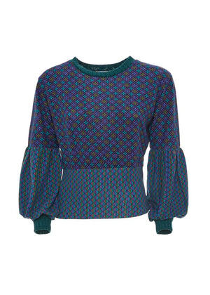 W23T07 - Maglia con manica a sbuffo Budapest Baba Design - Gipsy Fashion Wear