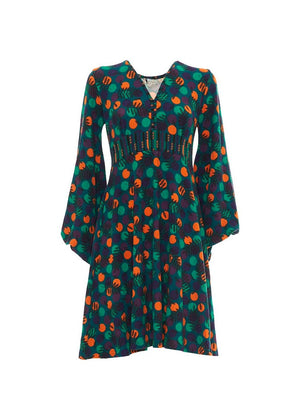 W24D07 - Vestito svasato Mural Visions di Baba Design - Gipsy Fashion Wear